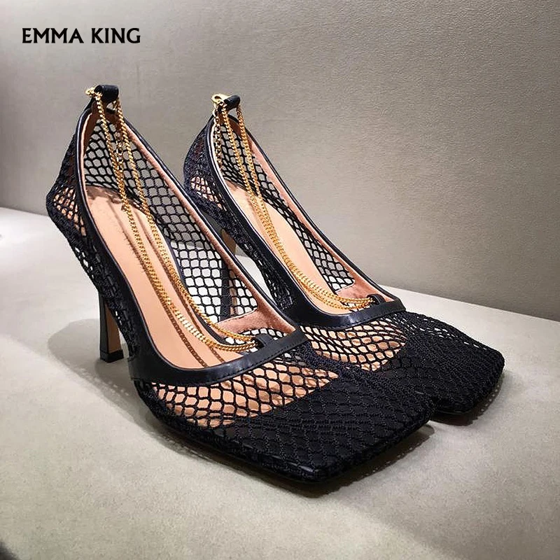 Sandalias Mujer 2019 Summer Mesh Sandals Women Sexy Square Toe High Heels Chain Stiletto Hollow Shoes Women Chaussures Femme
Sandalias Mujer 2019 Summer Mesh Sandals Women Sexy Square Toe High Heels Chain Stiletto Hollow Shoes Women Chaussures Femme