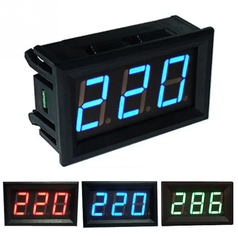Digital Voltmeter Ammeter 2 Wire 70- 500V Mini AC Voltmeter LED Display Panel Meter Current Monitor Volt Tester
Digital Voltmeter Ammeter 2 Wire 70- 500V Mini AC Voltmeter LED Display Panel Meter Current Monitor Volt Tester