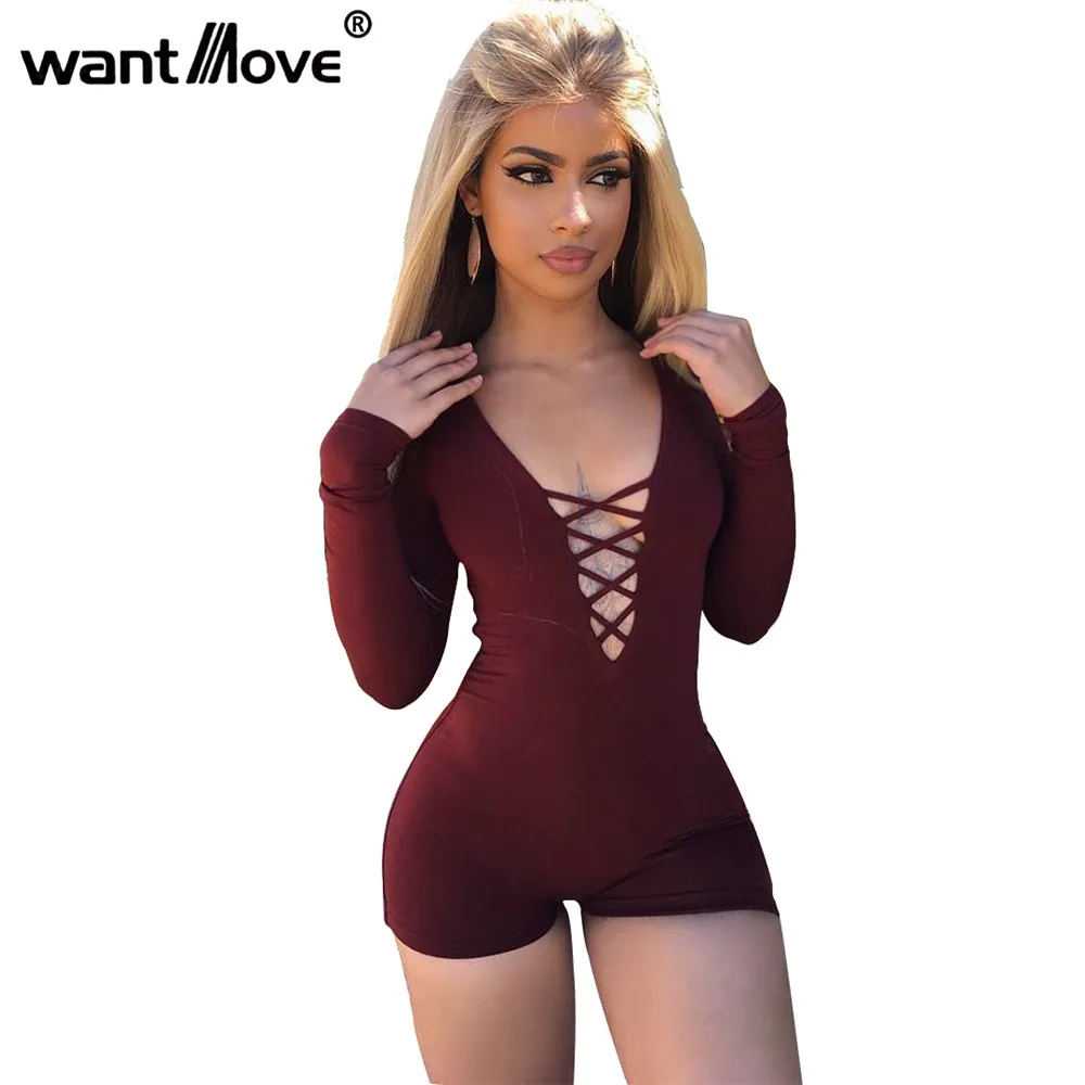 Wantmove 5 Colors 2017 Summer Rompers Womens Jumpsuit Sexy Front Lace Up Bodycon Short Jumpsuit Bodysuit Slim Romper XD955
Wantmove 5 Colors 2017 Summer Rompers Womens Jumpsuit Sexy Front Lace Up Bodycon Short Jumpsuit Bodysuit Slim Romper XD955