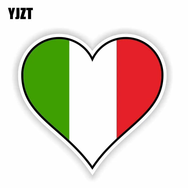 YJZT 12.5CM*11.6CM Creative Heart ITALY Car Sticker Accessories Bike Window Decal 6-1649
YJZT 12.5CM*11.6CM Creative Heart ITALY Car Sticker Accessories Bike Window Decal 6-1649