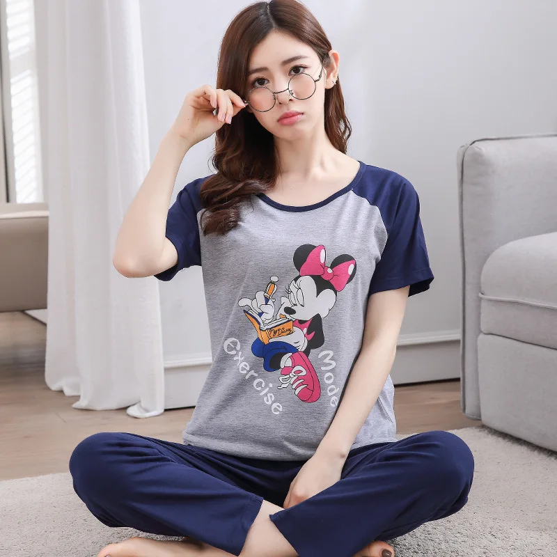 Women's Pajamas Sets 100% Cotton Cartoon Autumn Girlfriend Indoor Cloth Home Suit Sleepwear Long Sleeve Female Pyjamas Sets
Women's Pajamas Sets 100% Cotton Cartoon Autumn Girlfriend Indoor Cloth Home Suit Sleepwear Long Sleeve Female Pyjamas Sets