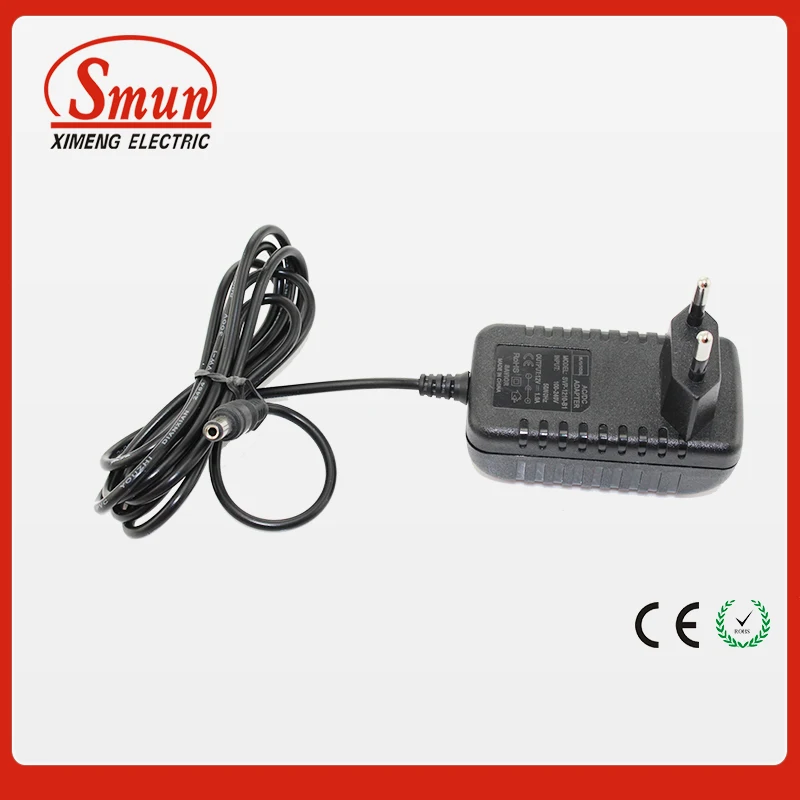 EU Standard Plug 100-240VAC Input to 12VDC 1A Output Adapter Power Supply With CE Certificates
EU Standard Plug 100-240VAC Input to 12VDC 1A Output Adapter Power Supply With CE Certificates