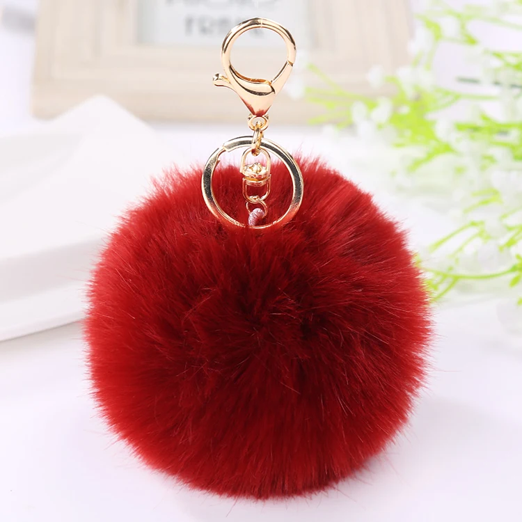 Big faux leather 10CM Fur PomPom KeyChain Rabbit Hair Bulb Bag pom pom Ball key chain Pendant poret clef for women Lovely Fluffy
Big faux leather 10CM Fur PomPom KeyChain Rabbit Hair Bulb Bag pom pom Ball key chain Pendant poret clef for women Lovely Fluffy