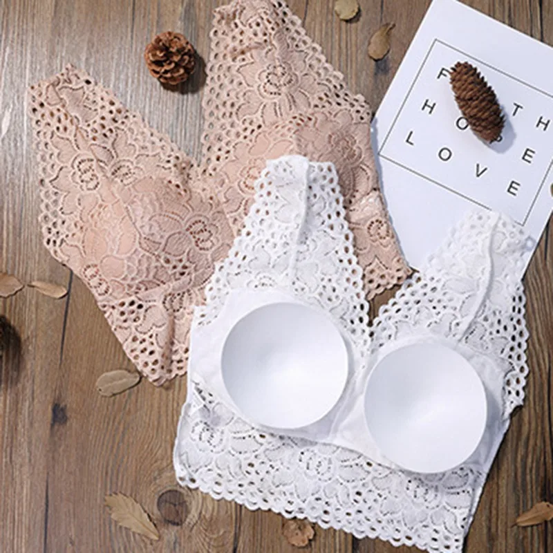 Women Deep V Neck Lace Seamless Padded Push Up Bra Wire Free Sexy Lingerie Underwear Women Plus Size Bras
Women Deep V Neck Lace Seamless Padded Push Up Bra Wire Free Sexy Lingerie Underwear Women Plus Size Bras