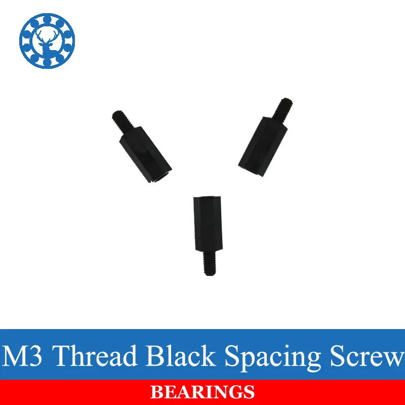 Hot 50Pcs M3+6mm Thread Black Spacing Screw For PCB Motherboard Fixed Nylon Standoff Spacer Pillar New
Hot 50Pcs M3+6mm Thread Black Spacing Screw For PCB Motherboard Fixed Nylon Standoff Spacer Pillar New