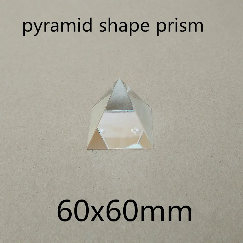 60x60mm 60*60mm K9 pyramid Prism Lens For Physical Experiments and see the rainbow
60x60mm 60*60mm K9 pyramid Prism Lens For Physical Experiments and see the rainbow