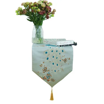 2020 New European Thickened High-precision Peacock Embroidered Table Flag Pattern Rectangular Decorative Tablecloth Table Runner
2020 New European Thickened High-precision Peacock Embroidered Table Flag Pattern Rectangular Decorative Tablecloth Table Runner