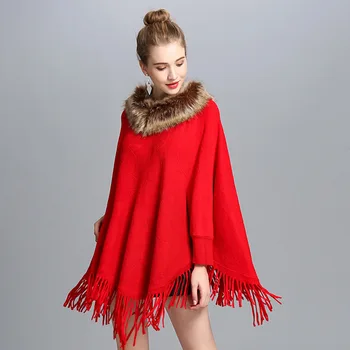 Womens Faux Fur Shawl European And American New Female High Street Loose Tassel Bat Sleeve Print Party Shawl Cloak 2020 Spring
Womens Faux Fur Shawl European And American New Female High Street Loose Tassel Bat Sleeve Print Party Shawl Cloak 2020 Spring