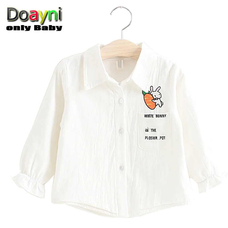 Doayni Baby Kids Blouses Turn-down Colloar Cartoon Rabbit Embroidered Letters Plus Velvet Winter Bottoming Shirt White Color
Doayni Baby Kids Blouses Turn-down Colloar Cartoon Rabbit Embroidered Letters Plus Velvet Winter Bottoming Shirt White Color
