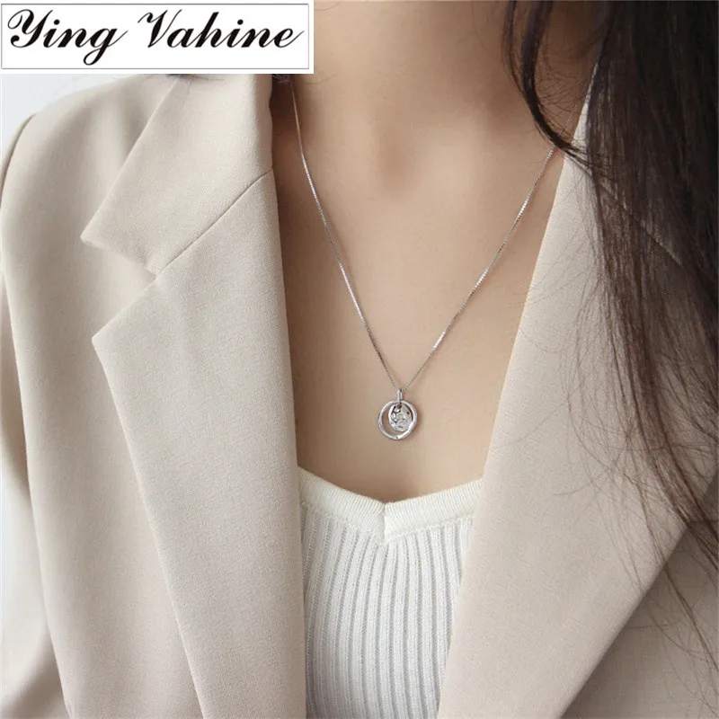 ying Vahine Gold Necklace 925 Sterling Silver Necklace Women Geometric Pendant Necklaces for Women collier femme bijoux femme
ying Vahine Gold Necklace 925 Sterling Silver Necklace Women Geometric Pendant Necklaces for Women collier femme bijoux femme