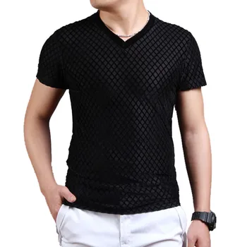 2019 new summer ice silk short-sleeved T-shirt men's solid color loose men's business casual high elasticity men's t-shirt
2019 new summer ice silk short-sleeved T-shirt men's solid color loose men's business casual high elasticity men's t-shirt