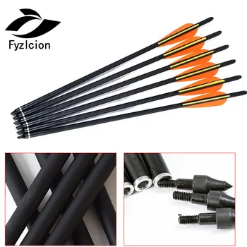 Hunting Compound Bow 12pcs High Quality Carbon Arrow 18inch Orange Yellow Feather Replaceable Arrow Fit Hunting Archery
Hunting Compound Bow 12pcs High Quality Carbon Arrow 18inch Orange Yellow Feather Replaceable Arrow Fit Hunting Archery