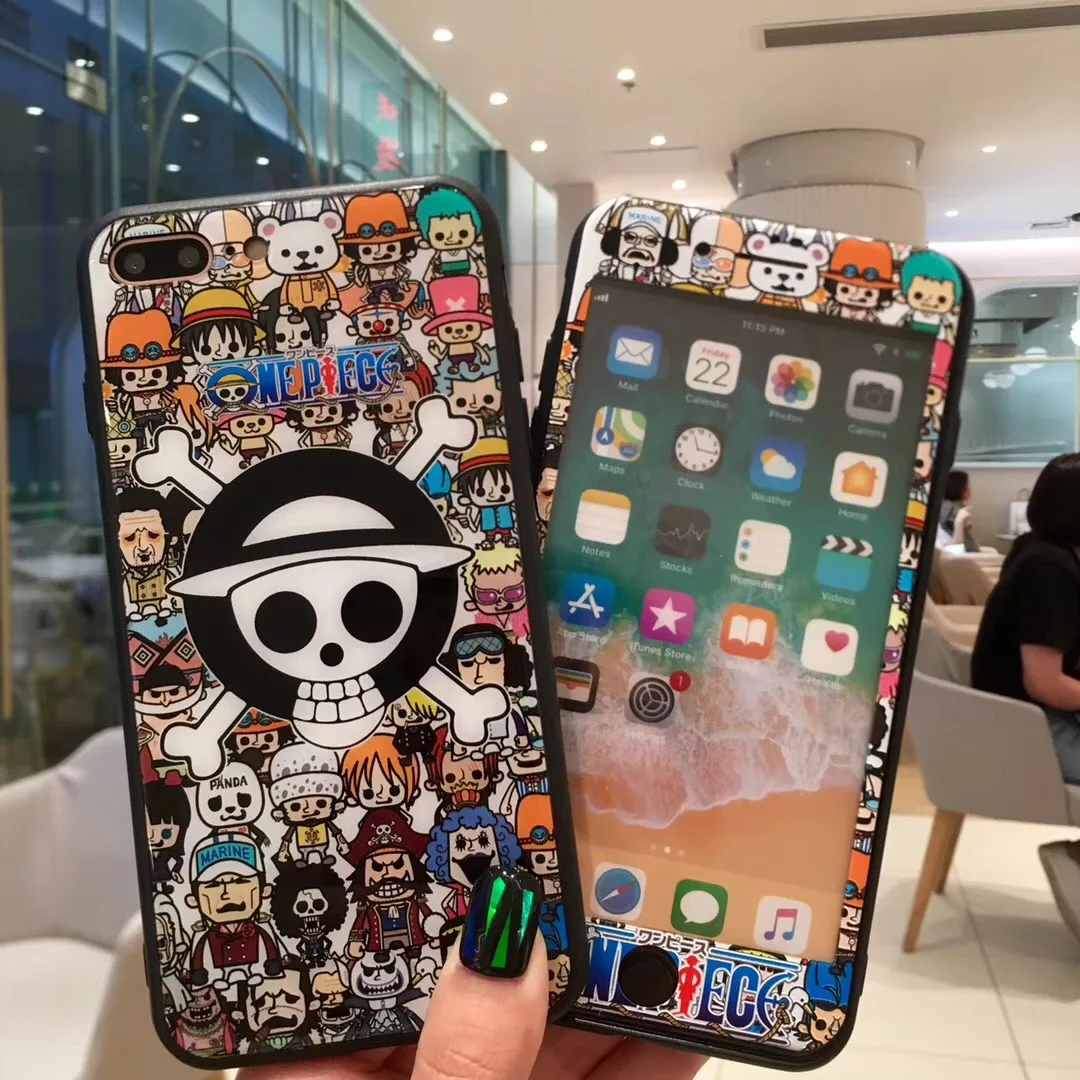 Cartoon One Piece Pattern Screen Protector Tempered Glass For iPhone 7 8 X XR XS Max 6 6s Plus Protective Film+Glass Phone Case
Cartoon One Piece Pattern Screen Protector Tempered Glass For iPhone 7 8 X XR XS Max 6 6s Plus Protective Film+Glass Phone Case