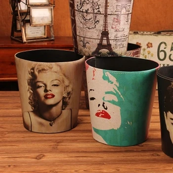 Creative Trash Can Home Living Room European Waste Bins Office Retro Paper Basket
Creative Trash Can Home Living Room European Waste Bins Office Retro Paper Basket