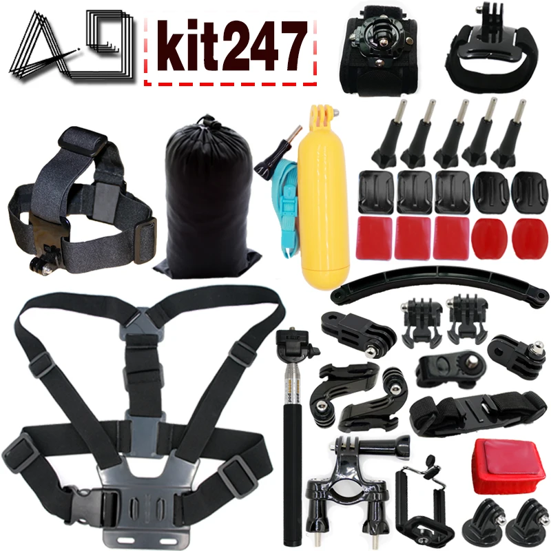 Gopro Accessories Set For Gopro 5 4 3+ 3 2 1EKEN H9R F60R W9R Xiaomi Yi 4K SJ4000 Action Cam with Head Strap Floating Stick
Gopro Accessories Set For Gopro 5 4 3+ 3 2 1EKEN H9R F60R W9R Xiaomi Yi 4K SJ4000 Action Cam with Head Strap Floating Stick