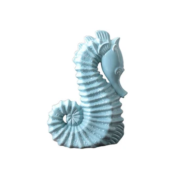 Mediterranean Big Blue Hippocampus Ceramic Figurine Decorations For Home Handmade Sea Horse Tabletop Ornament Housewarming Gifts
Mediterranean Big Blue Hippocampus Ceramic Figurine Decorations For Home Handmade Sea Horse Tabletop Ornament Housewarming Gifts