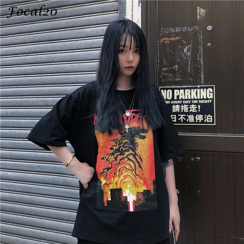 Focal20 Vintage Dinosaur Monster Print Female T Shirt Top Tees Letter Print Summer Crew Neck Loose Short Sleeve Women T-shirts
Focal20 Vintage Dinosaur Monster Print Female T Shirt Top Tees Letter Print Summer Crew Neck Loose Short Sleeve Women T-shirts