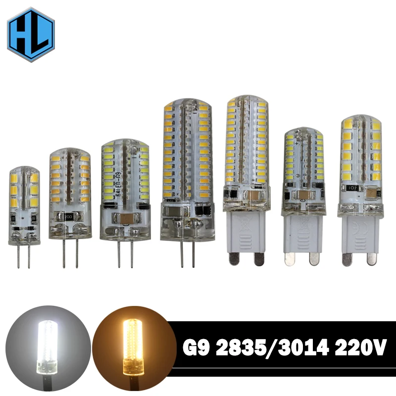

G9 G4 LED Corn Bulb SMD 2835 3014 LED Lamp AC220V DC12V 3W 7W 9W 10W 12W LED Light Corn Light Bulb Replace Halogen Lamp