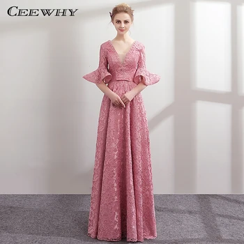 CEEWHY Ruffles Half Sleeve Lace Formal Dress Party Gown Elegant Evening Dresses Long Prom Dresses 2018 Vestido de Festa Longo
CEEWHY Ruffles Half Sleeve Lace Formal Dress Party Gown Elegant Evening Dresses Long Prom Dresses 2018 Vestido de Festa Longo