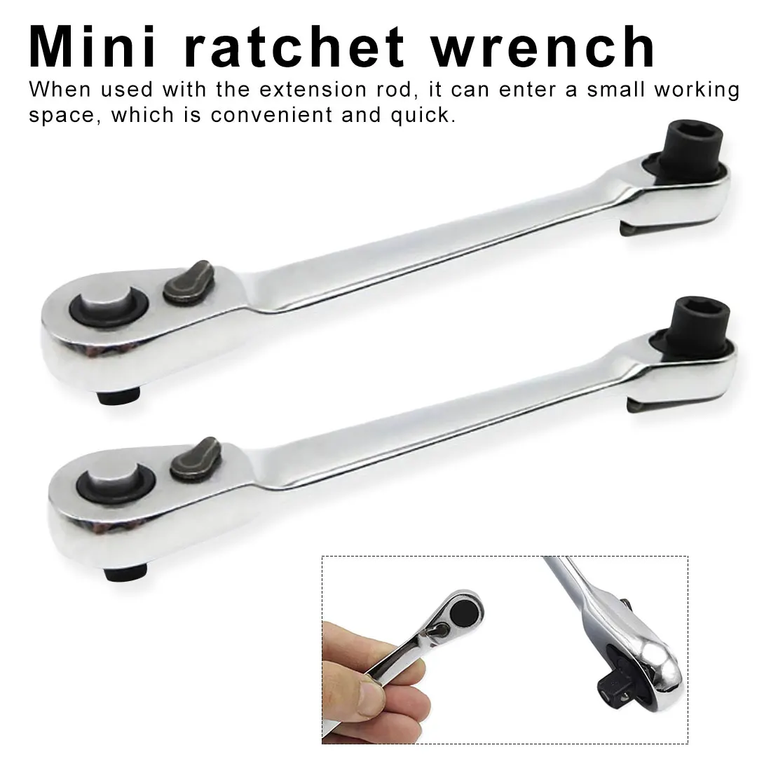 1/4"Mini Ratchet Wrench Double-Ended Torque Small Fly Socket Wrench Spanner Hand Repair Tools Wrench Repair Tools
1/4"Mini Ratchet Wrench Double-Ended Torque Small Fly Socket Wrench Spanner Hand Repair Tools Wrench Repair Tools