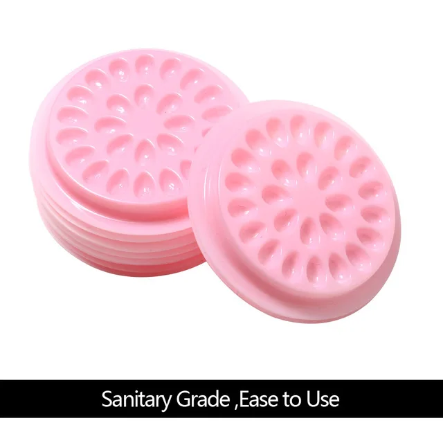 False Eyelashes Glue Holder Pink Eyelash Extension Glue Holder Pallet Pads Gasket Plastic Tranparent for Eyelash Extension 100pc
False Eyelashes Glue Holder Pink Eyelash Extension Glue Holder Pallet Pads Gasket Plastic Tranparent for Eyelash Extension 100pc