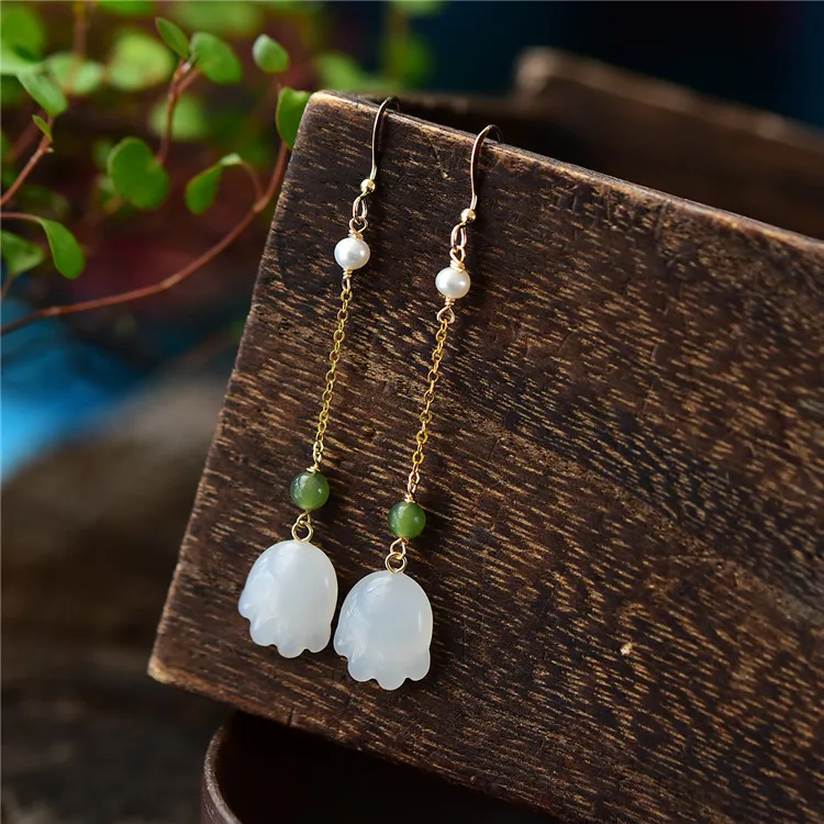 Fashion jewelry original hand made plated earring eardrop a substituting natural hetian
Fashion jewelry original hand made plated earring eardrop a substituting natural hetian