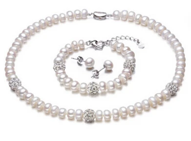 charm Jew.656 freshwater pearl rhinestone bib necklace bracelet earring set
charm Jew.656 freshwater pearl rhinestone bib necklace bracelet earring set