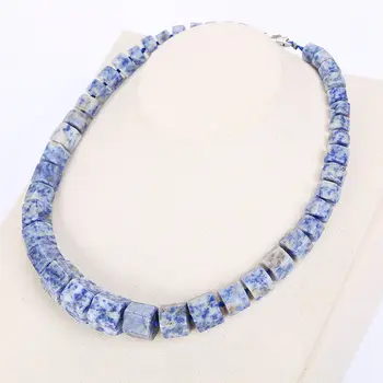 Blue Rainbow Natural Stone Necklace Choker Men Magnesite Square Diamond Stone Gemstone Power Crystal Male Fine Jewelry Gift NEW
Blue Rainbow Natural Stone Necklace Choker Men Magnesite Square Diamond Stone Gemstone Power Crystal Male Fine Jewelry Gift NEW