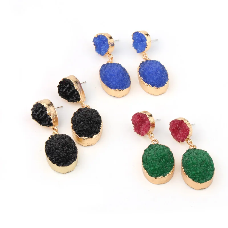 Dayoff 1Pair Female Resin Drop Dangle Earrings Women Jewelry Gift Gold Color Handmade Oval Earings Ear Drop for Female E1025
Dayoff 1Pair Female Resin Drop Dangle Earrings Women Jewelry Gift Gold Color Handmade Oval Earings Ear Drop for Female E1025