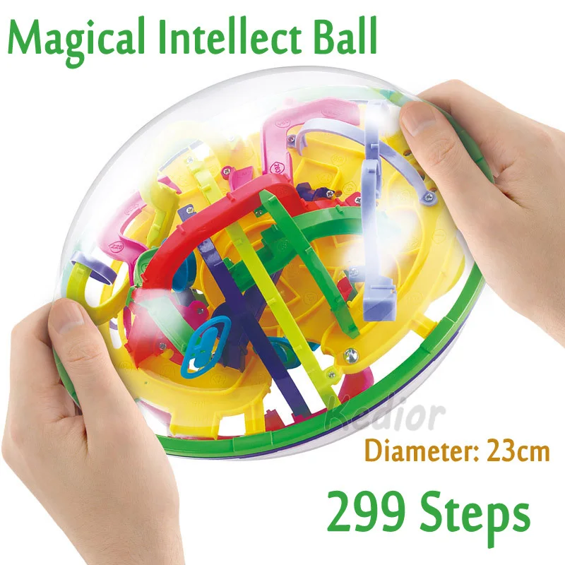 299 Level Magical Intellect Ball 3D Magic Maze Ball Children's Educational IQ Balance toy game Christmas New year Gift
299 Level Magical Intellect Ball 3D Magic Maze Ball Children's Educational IQ Balance toy game Christmas New year Gift