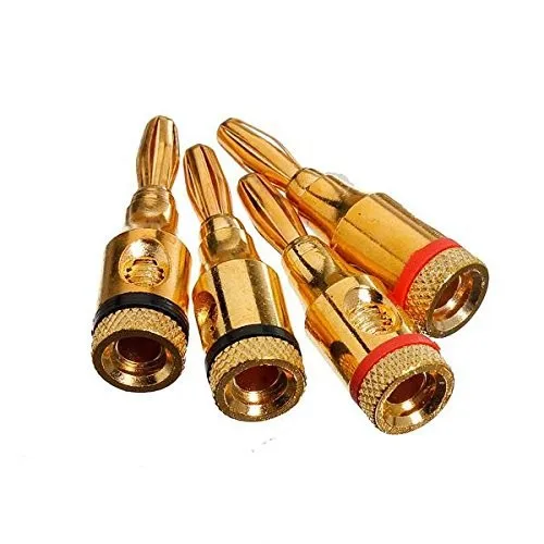 8pcs 4mm Gold plated Musical audio Speaker Cable Wire Screw Banana Plugs Connector
8pcs 4mm Gold plated Musical audio Speaker Cable Wire Screw Banana Plugs Connector