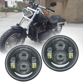 2 Pcs Motorcycle 4.65 Inch Moto Round Headlamps For Dyna FXDF Model Driving Lamps 5" Fat Bob Projector LED Headlights
2 Pcs Motorcycle 4.65 Inch Moto Round Headlamps For Dyna FXDF Model Driving Lamps 5" Fat Bob Projector LED Headlights