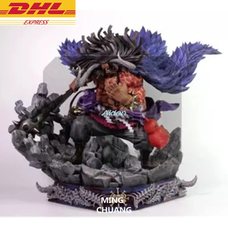 

21" ONE PIECE Statue Four Emperors Bust The Beasts Pirates Full-Length Portrait Kaido GK Action Figure PF Toy BOX 52CM B1221