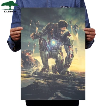 DLKKLB Marvel Movie Poster Vintage Iron Man Kraft Decorative Painting Avengers Classic Wall Sticker Bar Cafe Home Decor 51X36cm
DLKKLB Marvel Movie Poster Vintage Iron Man Kraft Decorative Painting Avengers Classic Wall Sticker Bar Cafe Home Decor 51X36cm
