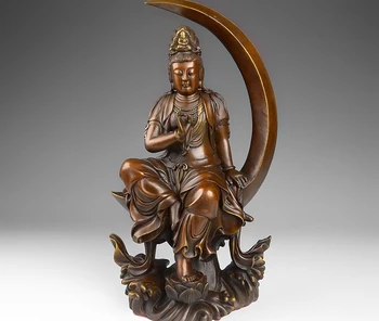 14 Tibet Buddhsim Red Copper Lotus fast GuanYin Kwan-yin Sit Moon Buddha Statue
14 Tibet Buddhsim Red Copper Lotus fast GuanYin Kwan-yin Sit Moon Buddha Statue