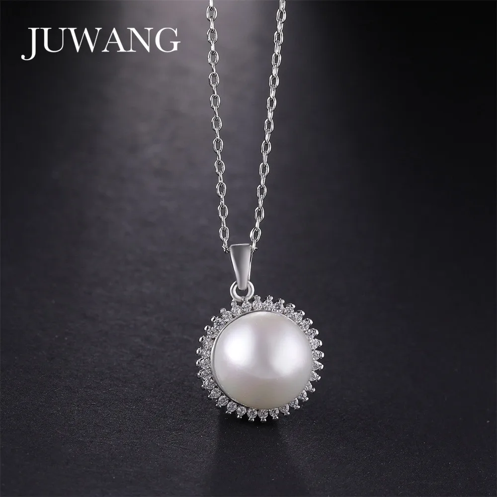 JUWANG Silver Color Simulated Pearl Pendant & Necklace for Woman Girl 45+5 Chain Necklace Jewelry Weddin Necklace Accessories
JUWANG Silver Color Simulated Pearl Pendant & Necklace for Woman Girl 45+5 Chain Necklace Jewelry Weddin Necklace Accessories