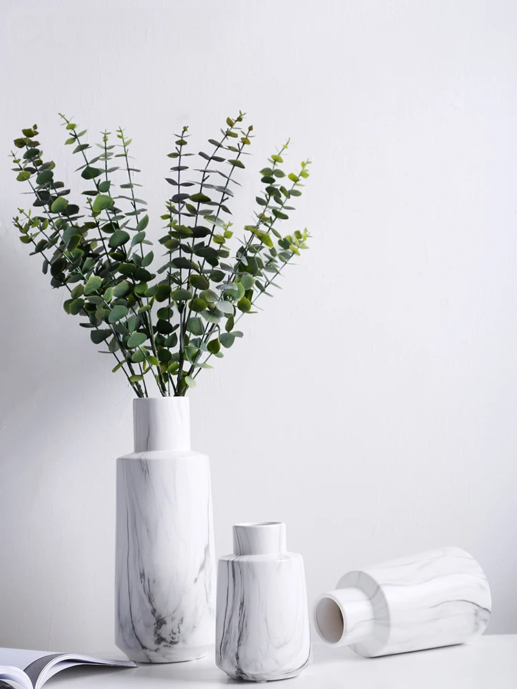 Modern minimalist marbled ceramic vase living room interior home decoration decoration green plant decoration
Modern minimalist marbled ceramic vase living room interior home decoration decoration green plant decoration