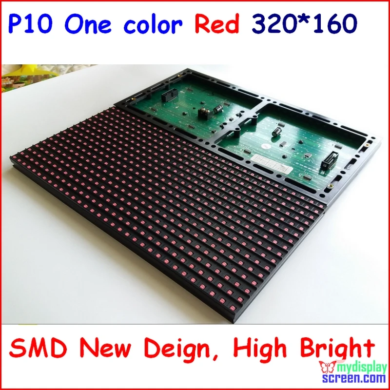 

p10 smd semi-outdoor indoor red 320*160 32*16 one color hub12 monochrome, led sign module,p10 single color red panel