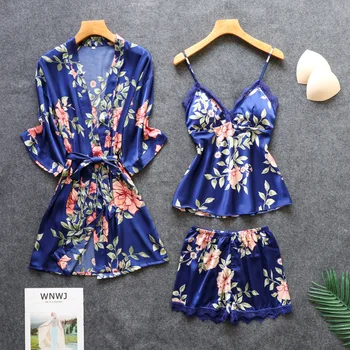 BlACK Lady 3PC Strap Top Pants Suit Pajamas Sleepwear Sets Womens Home Wear Nightgown Sexy Kimono Robe Bath Gown Nightdress 
BlACK Lady 3PC Strap Top Pants Suit Pajamas Sleepwear Sets Womens Home Wear Nightgown Sexy Kimono Robe Bath Gown Nightdress