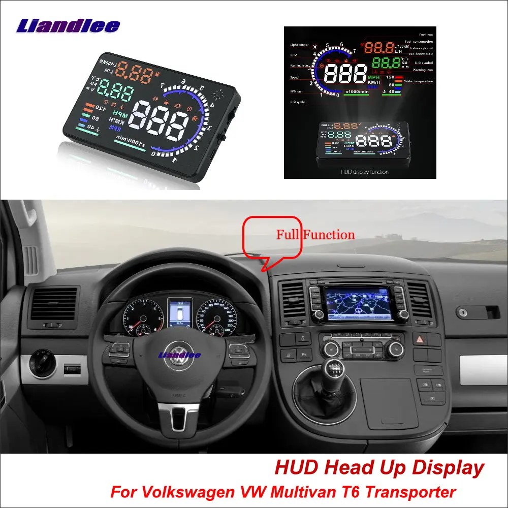 Liandlee Car Head Up Display HUD For Volkswagen VW Multivan T6 Transporter Dynamic Driving Computer HD Projector Screen Detector
Liandlee Car Head Up Display HUD For Volkswagen VW Multivan T6 Transporter Dynamic Driving Computer HD Projector Screen Detector