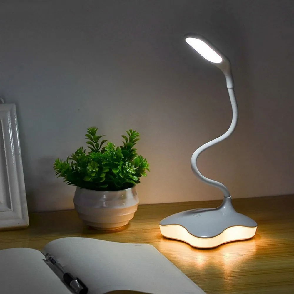 Фото Настольная лампа с аккумулятором 14 светодиодов 3 уровня - купить
