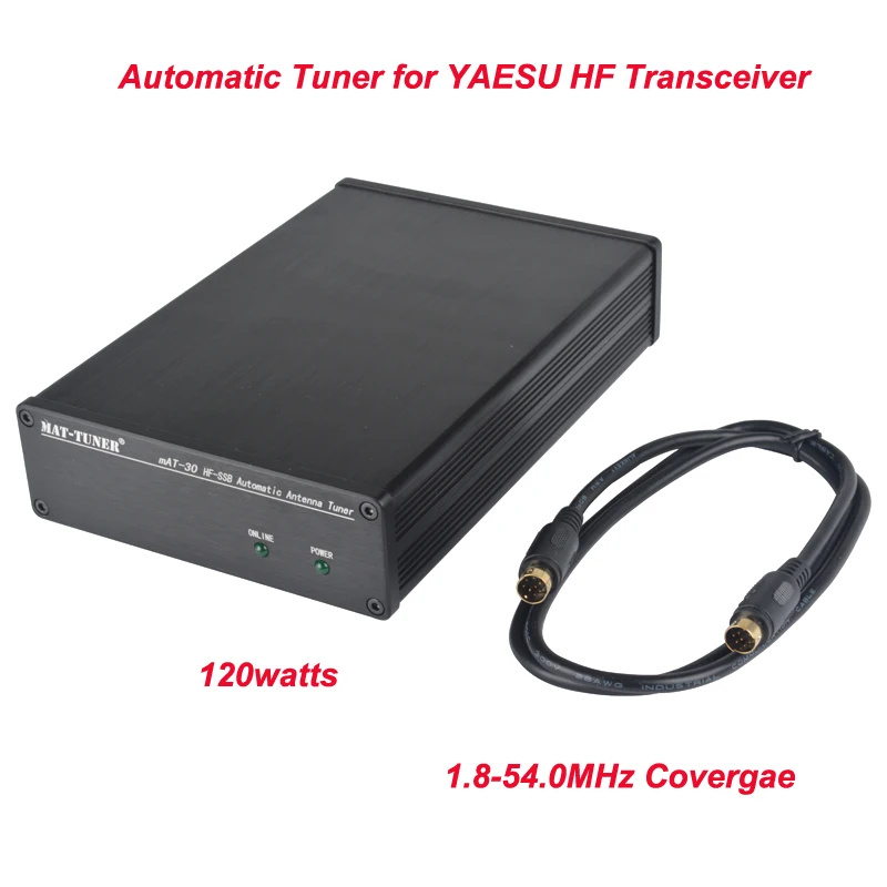 mAT-30 HF SSB 1.8-54.0MHz 0.1-120Watt Automatic Tuner HF for Yaesu HF Transceiver FC-30,FC-40,FC-50,FT-100 FT-857D FT-897D/450D
mAT-30 HF SSB 1.8-54.0MHz 0.1-120Watt Automatic Tuner HF for Yaesu HF Transceiver FC-30,FC-40,FC-50,FT-100 FT-857D FT-897D/450D