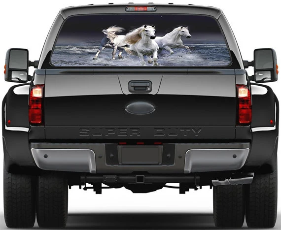 Free shipping 3D Running White Horses Car Rear Window Sticker Creative Design for SUV Truck gift art PVC Waterproof Decal
Free shipping 3D Running White Horses Car Rear Window Sticker Creative Design for SUV Truck gift art PVC Waterproof Decal