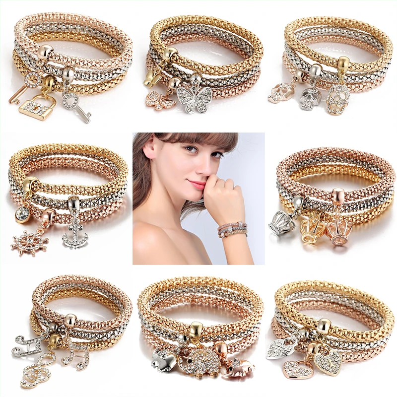 Yobest 3Pcs Popcorn Owl Heart Anchor Musical Note Bracelet Tree of Life Charm Bracelets For Women Feminina Boy & Girl Jewelry
Yobest 3Pcs Popcorn Owl Heart Anchor Musical Note Bracelet Tree of Life Charm Bracelets For Women Feminina Boy & Girl Jewelry