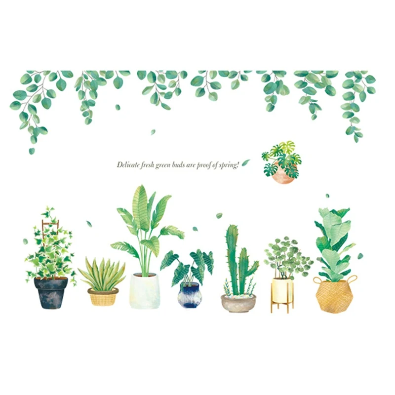 Green Pot Plant Wall Sticker Vinyl DIY Cartoon Houseplant Wall Decals For Kids Rooms Living Room Bedroom Decoration
Green Pot Plant Wall Sticker Vinyl DIY Cartoon Houseplant Wall Decals For Kids Rooms Living Room Bedroom Decoration