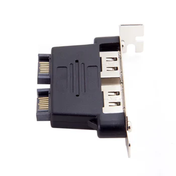 Chenyang Dual Port SATA 7pin to Esata 7Pin Adapter Male to Male with Low Profile PCI-E Bracket
Chenyang Dual Port SATA 7pin to Esata 7Pin Adapter Male to Male with Low Profile PCI-E Bracket