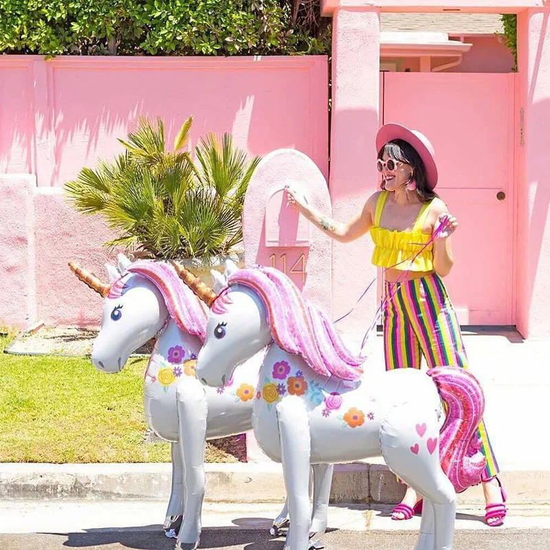 Unicorn Theme Party Large 116CM 3D Unicorn Walking Balloons Animal Foil birthday party decorations Kids Favors Air Balaos Gifts
Unicorn Theme Party Large 116CM 3D Unicorn Walking Balloons Animal Foil birthday party decorations Kids Favors Air Balaos Gifts
