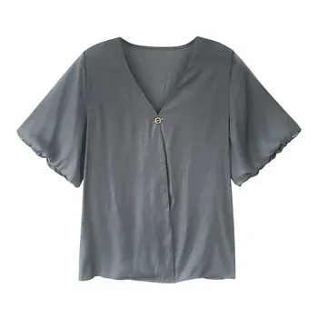 Summer solid white color women tops V collar Puff Sleeve Bottoming Blouse fashion shirts plus size women 2019
Summer solid white color women tops V collar Puff Sleeve Bottoming Blouse fashion shirts plus size women 2019