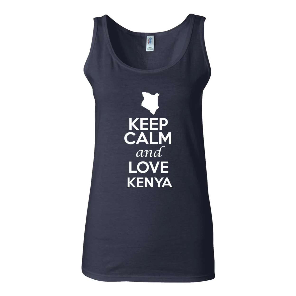 Junior Keep Calm And Love Kenya Country Patriotic Novelty Sleeveless Tank Top 1269 (3)