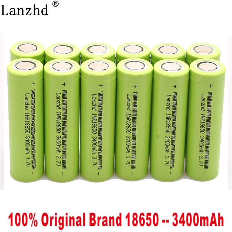 12pcs/lot 100% Original 3.7V 3400mAh For Samsung 18650 Rechargeable 18650 Li-ion Battery Real Capacity INR18650 Batteries
12pcs/lot 100% Original 3.7V 3400mAh For Samsung 18650 Rechargeable 18650 Li-ion Battery Real Capacity INR18650 Batteries